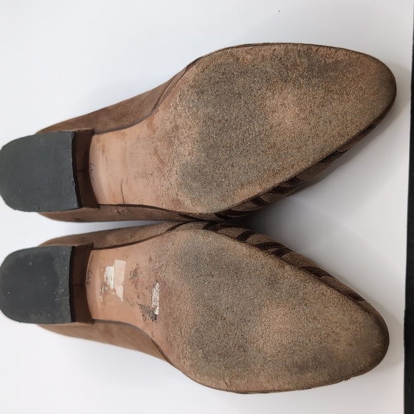 Bally Justine Light Brown Suede Leather Flat Loafers Shoes Size 6 M - Picture 9 of 11